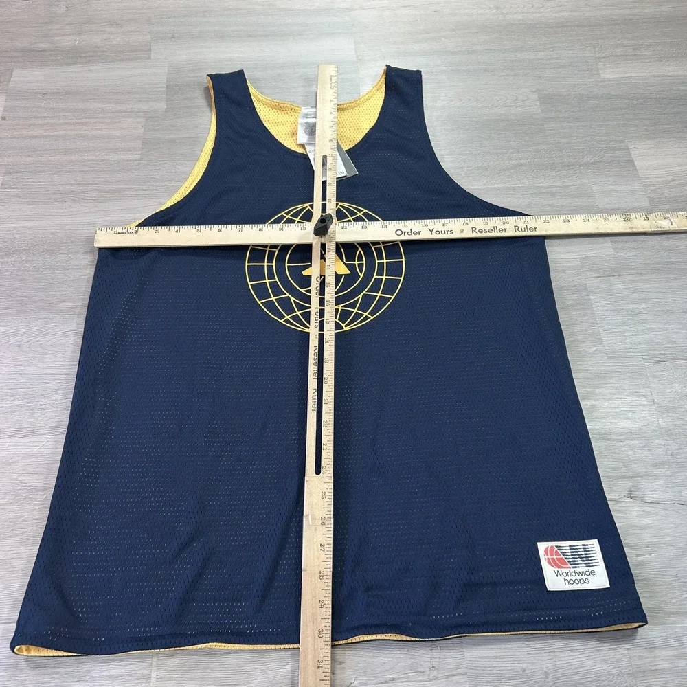 NEW Adidas Worldwide Hoops Tank Top Mens Medium Reversible Basketball Jersey